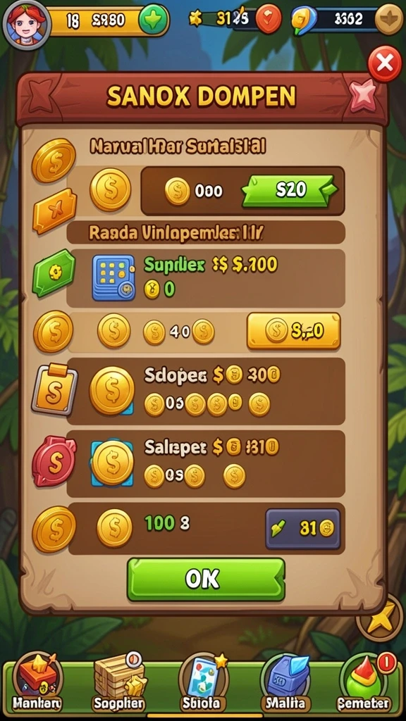 piontogel - Antarmuka pengguna yang menarik dan intuitif.