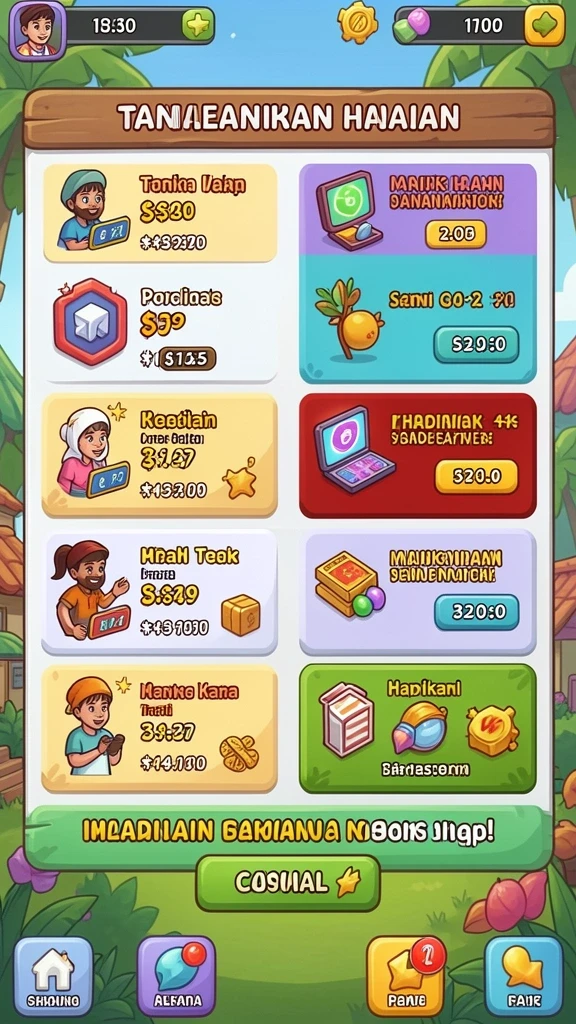 raja132 - Tampilan antarmuka yang user-friendly dan menarik.